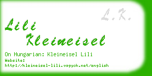 lili kleineisel business card